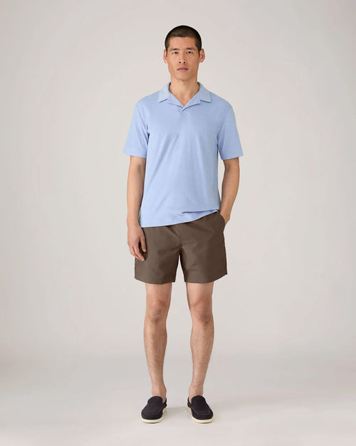 DRAWSTRING SWIM SHORTS / DARK WALNUT
