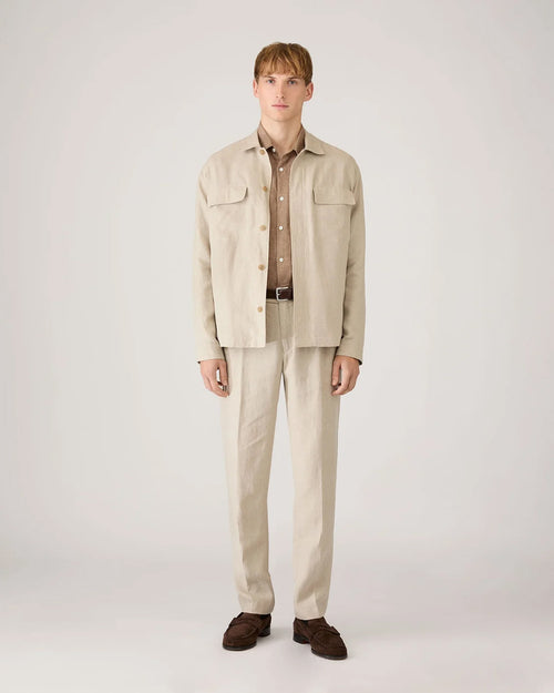 LINEN SHIRT / WALNUT