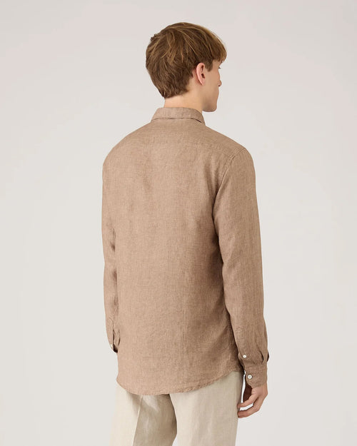 LINEN SHIRT / WALNUT