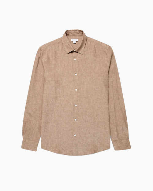 LINEN SHIRT / WALNUT