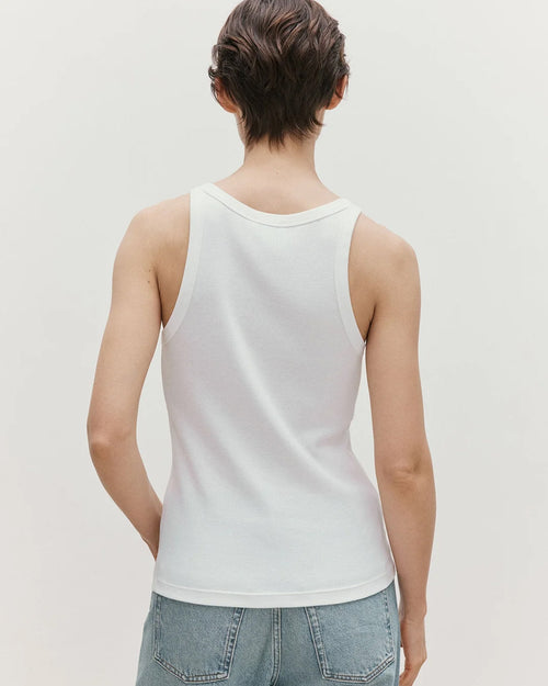 RIB VEST / WHITE