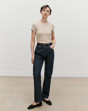RIBBED T-SHIRT / HAZELWOOD