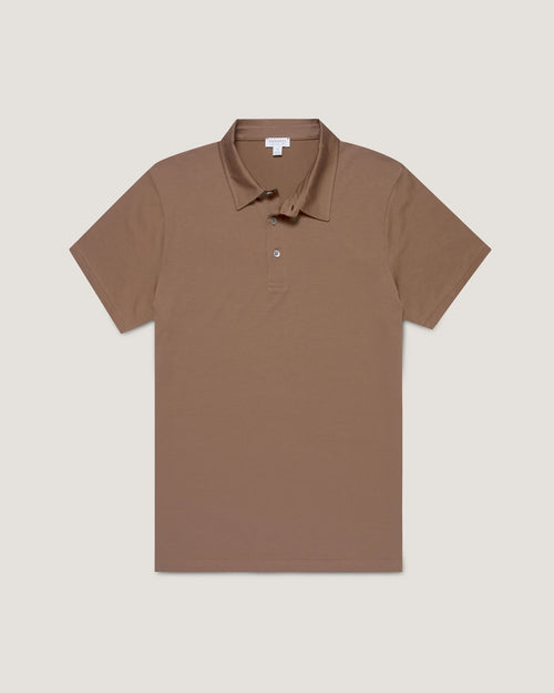 CLASSIC JERSEY POLO SHIRT / BARK