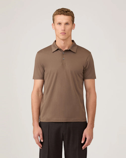 CLASSIC JERSEY POLO SHIRT / BARK