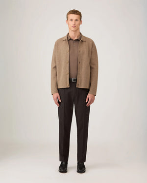 CLASSIC JERSEY POLO SHIRT / BARK