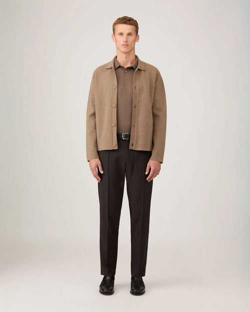 CLASSIC JERSEY POLO SHIRT / BARK