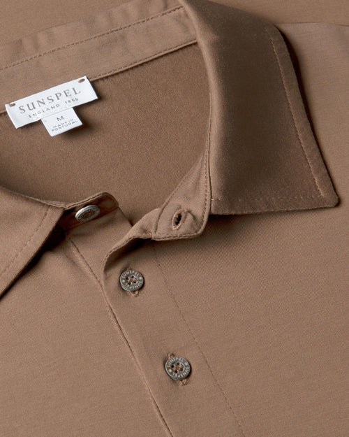 CLASSIC JERSEY POLO SHIRT / BARK