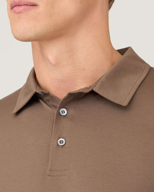 CLASSIC JERSEY POLO SHIRT / BARK