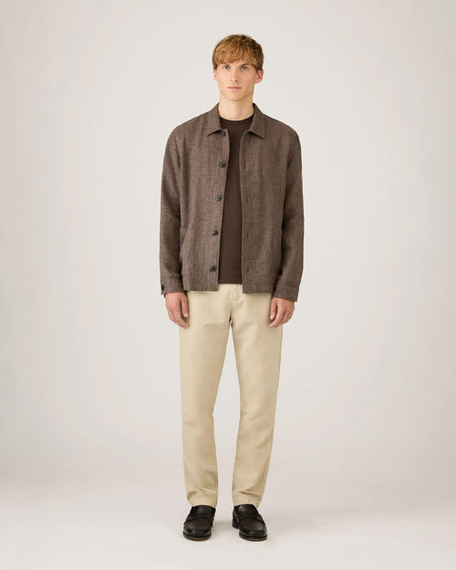 CLASSIC CREW NECK T SHIRT / DARK CHOCOLATE