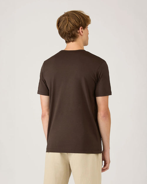 CLASSIC CREW NECK T SHIRT / DARK CHOCOLATE