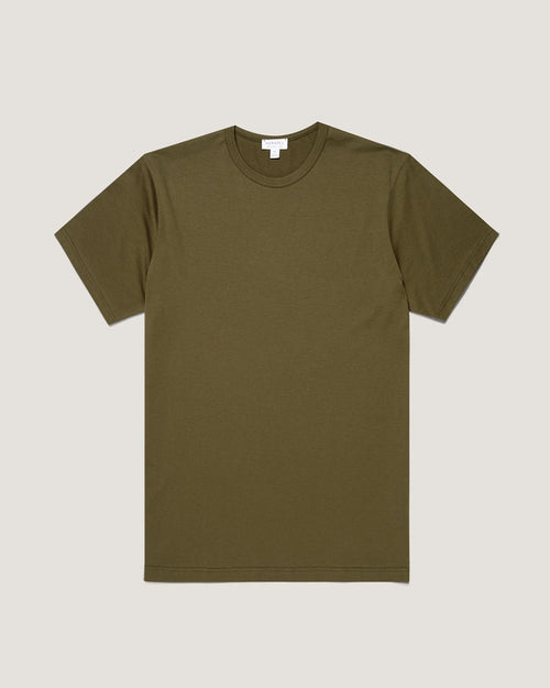 CLASSIC CREW NECK T SHIRT / DEEP OLIVE