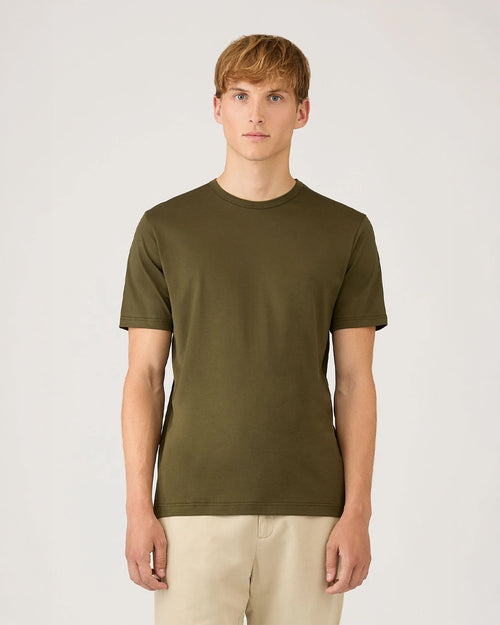 CLASSIC CREW NECK T SHIRT / DEEP OLIVE