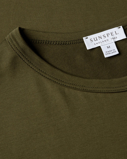CLASSIC CREW NECK T SHIRT / DEEP OLIVE
