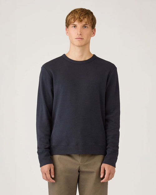 LONG SLEEVE CELLULOCK CREW NECK / NAVY