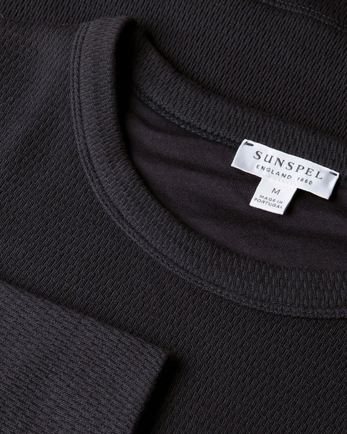 LONG SLEEVE CELLULOCK CREW NECK / NAVY