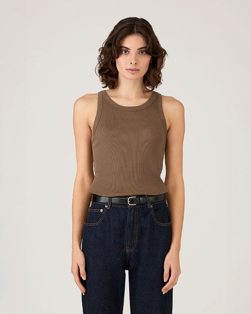 RIB VEST / DARK CEDAR