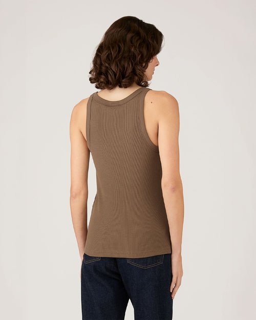 RIB VEST / DARK CEDAR