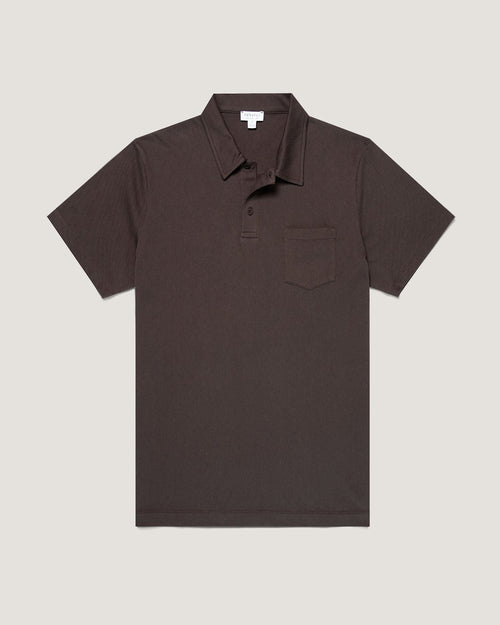 RIVIERA POLO SHIRT / DARK CHOCOLATE