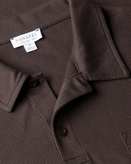 RIVIERA POLO SHIRT / DARK CHOCOLATE