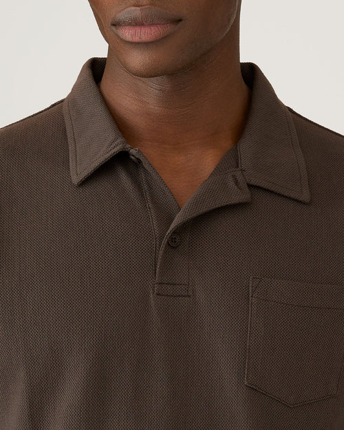 RIVIERA POLO SHIRT / DARK CHOCOLATE