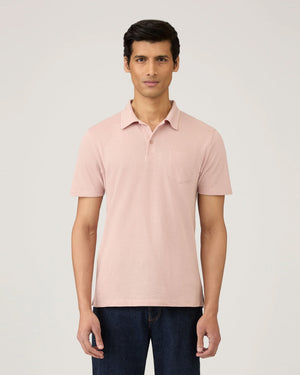 RIVIERA POLO SHIRT / PALE PINK