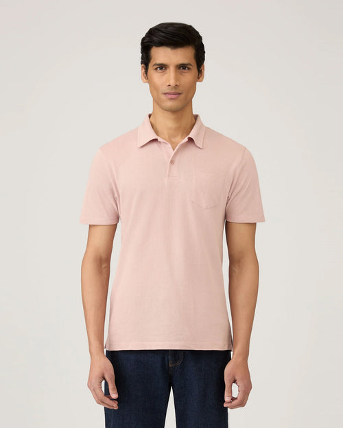 RIVIERA POLO SHIRT / PALE PINK