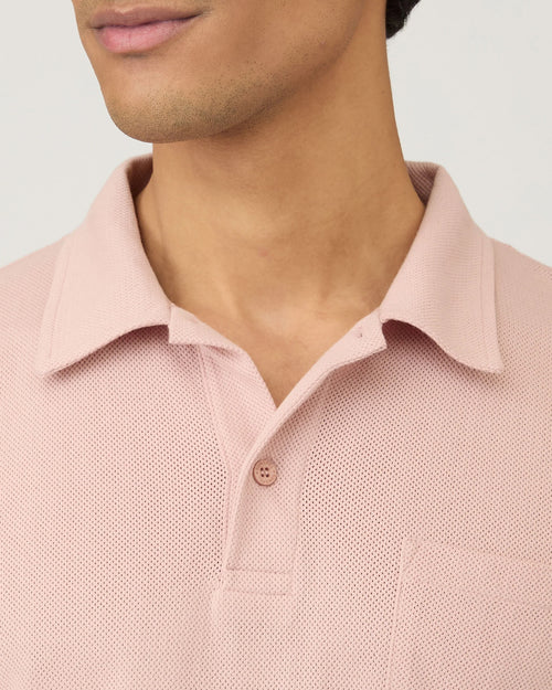 RIVIERA POLO SHIRT / PALE PINK