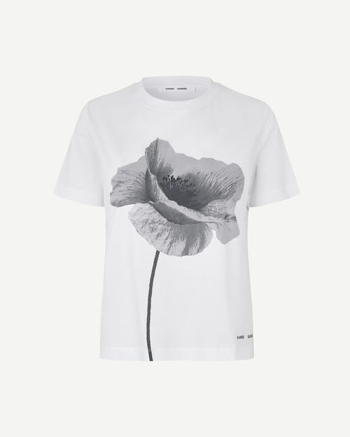 SACAMINO SS T-SHIRT 15276 / WHITE POPPY