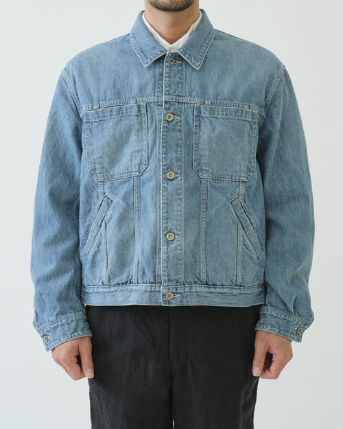 DENIM SHORT JACKET / BLUE