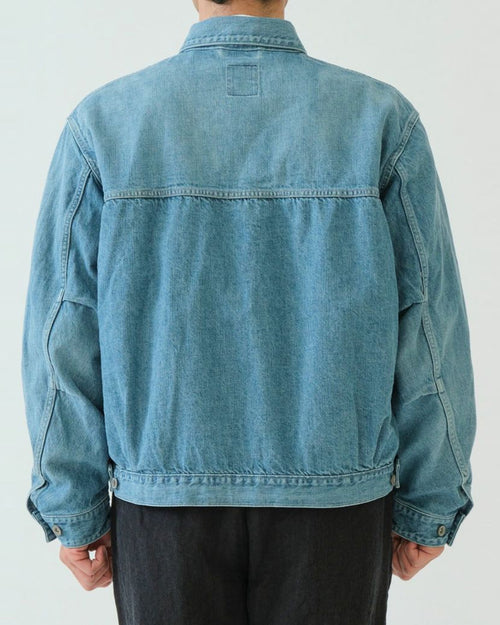 DENIM SHORT JACKET / BLUE