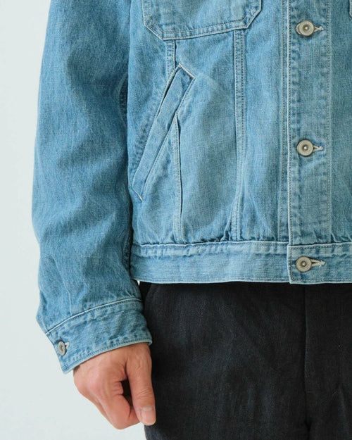DENIM SHORT JACKET / BLUE