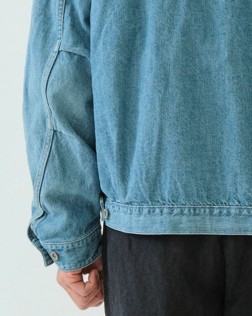 DENIM SHORT JACKET / BLUE