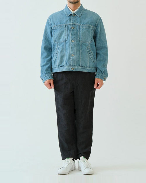 DENIM SHORT JACKET / BLUE