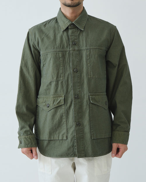 LONG SHIRT JACKET / GREEN