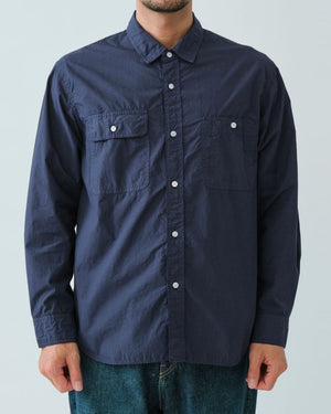 ORGANIC WORK SHIRT / NAVY