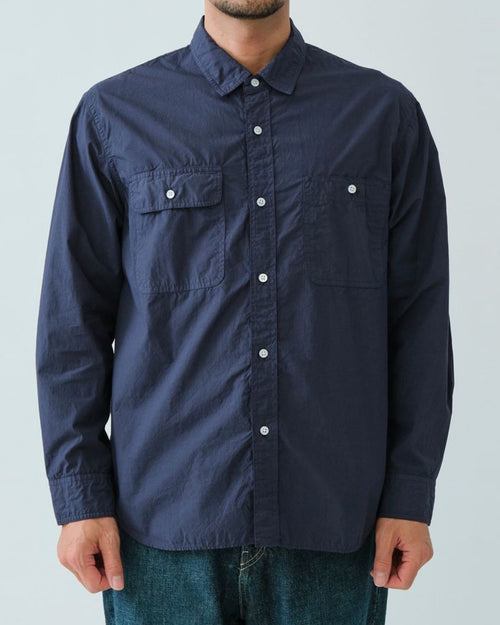 ORGANIC WORK SHIRT / NAVY