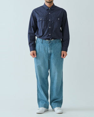 ORGANIC WORK SHIRT / NAVY