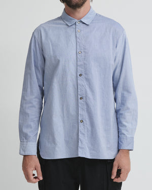 OXFORD SHORT POINT COLLAR SHIRT / NAVY