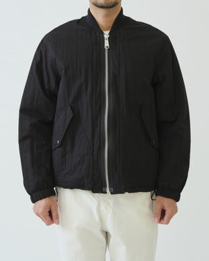 REVERSIBLE MA-1 TYPE JACKET / BLACK