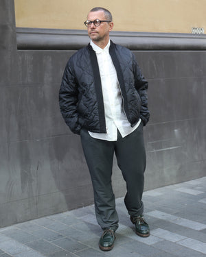 REVERSIBLE MA-1 TYPE JACKET / BLACK