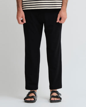 TAPERED LOOSE PANTS / BLACK