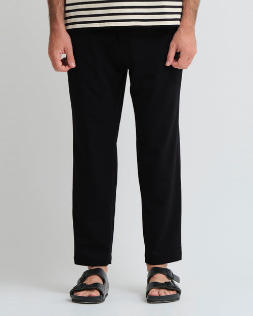 TAPERED LOOSE PANTS / BLACK