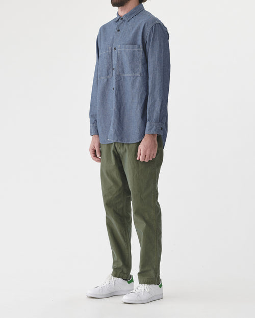 DUNGAREE WORK SHIRT / INDIGO