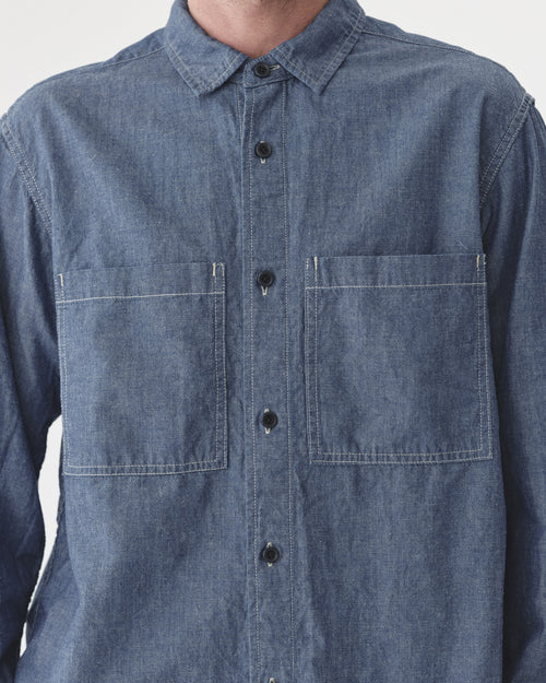 DUNGAREE WORK SHIRT / INDIGO