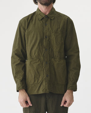 TYPEWRITER SHIRT JACKET / ARMY GREEN