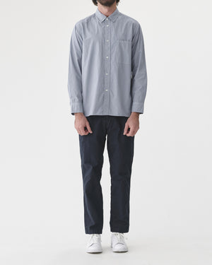 REGULAR COTTON COLLAR SHIRT / SAXE BLUE