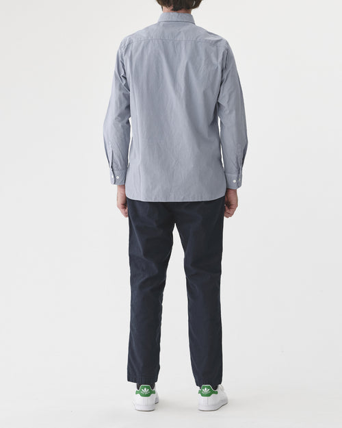 REGULAR COTTON COLLAR SHIRT / SAXE BLUE