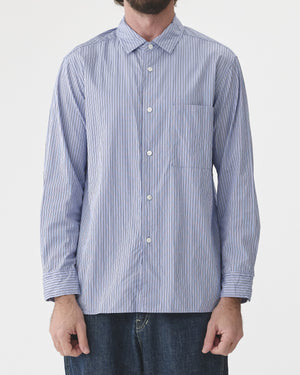 THOMAS MASON STRIPE REGULAR COLLAR SHIRT / STRIPE-2