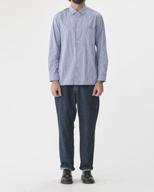 THOMAS MASON STRIPE REGULAR COLLAR SHIRT / STRIPE-2