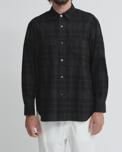 CHECK WORK SHIRT / CHARCOAL